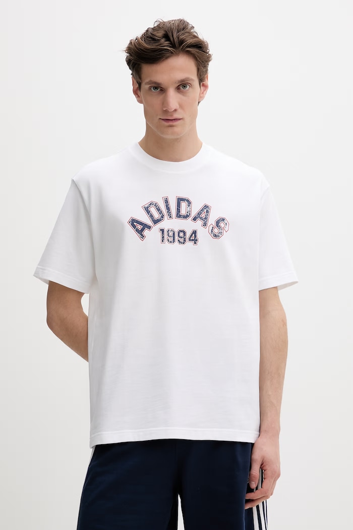 Bavlnené tričko adidas Originals relaxed biela KD6550