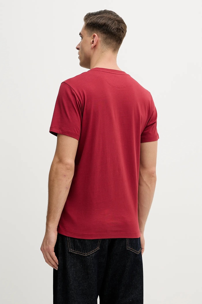 Одяг Бавовняна футболка Hackett London HM5000063 бордо