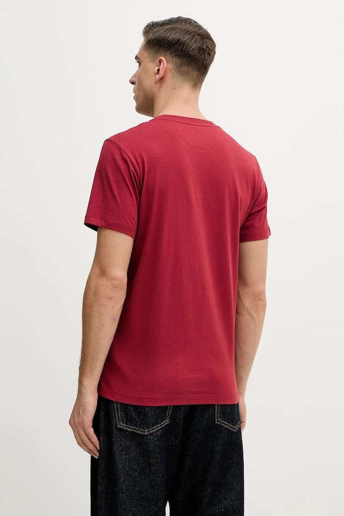 Одяг Бавовняна футболка Hackett London HM5000063 бордо