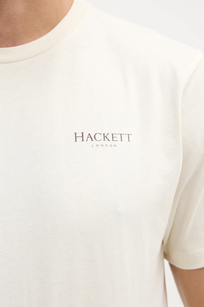 Бавовняна футболка Hackett London HM5000067 бежевий