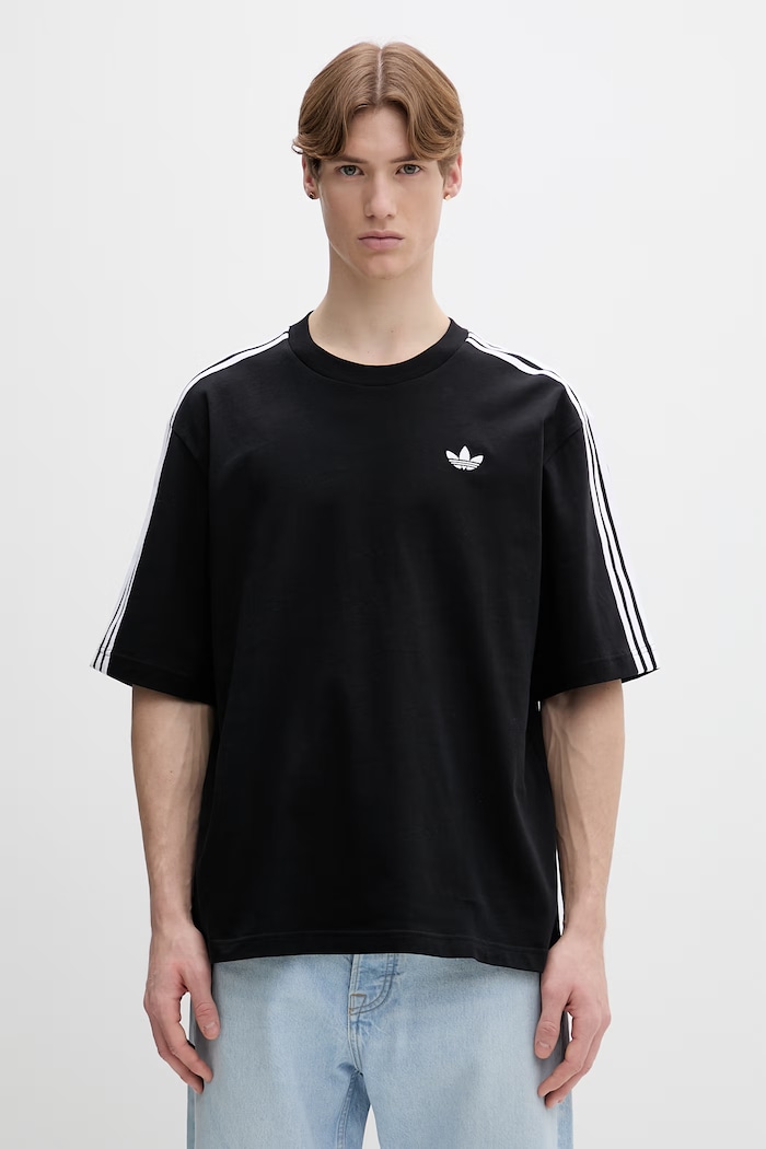 adidas Originals t-shirt bawełniany aplikacja beżowy KE1189