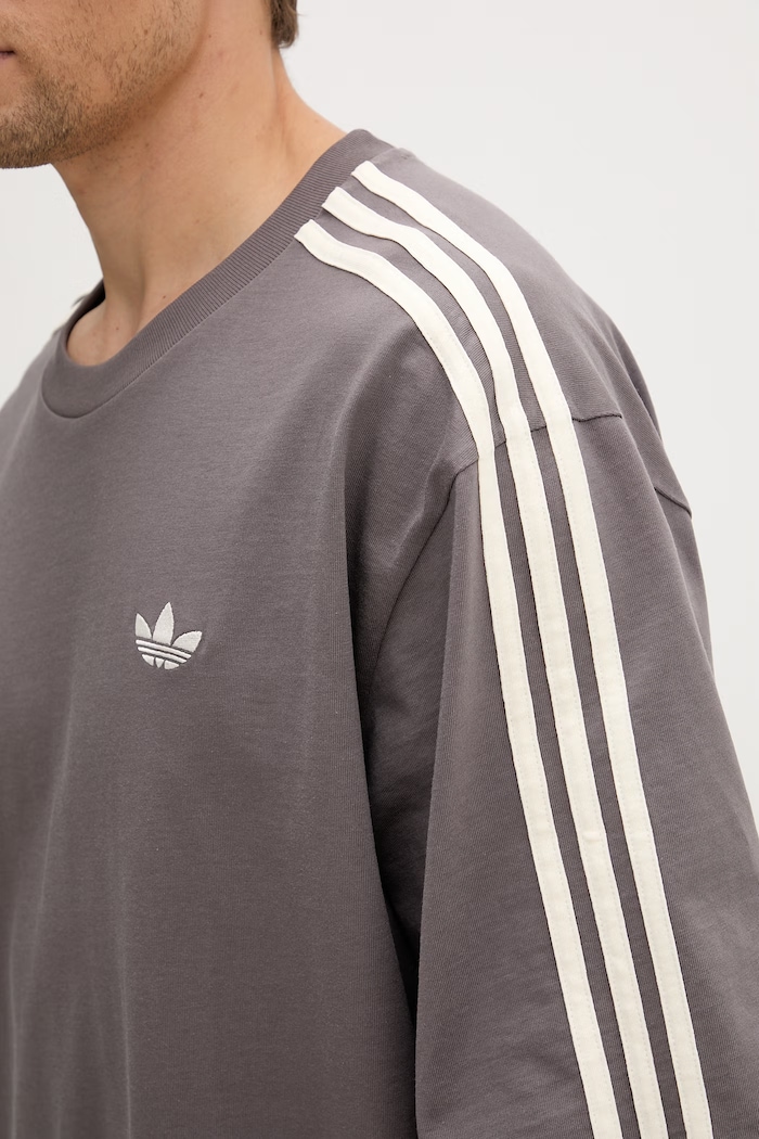 adidas Originals oversize tričko pánske bavlnené KE1591 sivá