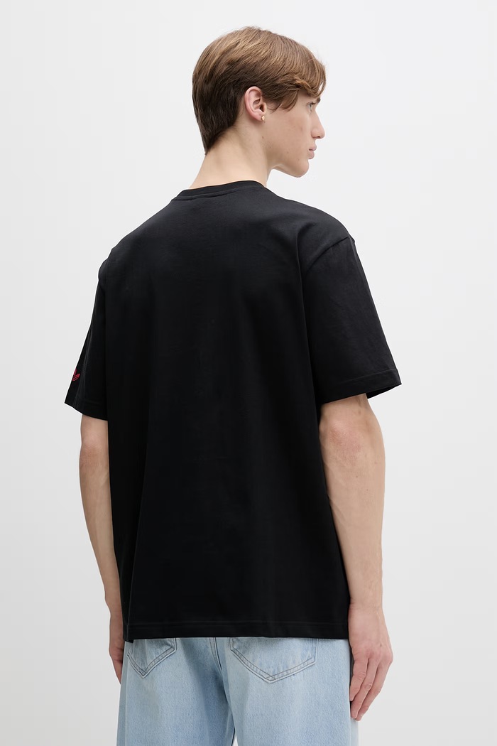 Ρούχα Βαμβακερό μπλουζάκι adidas Originals KE2253 μαύρο