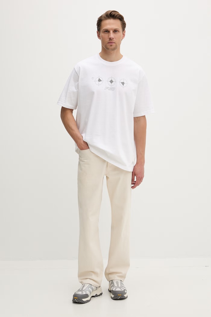 adidas Originals oversize tričko pánske bavlnené KE2674 biela SS26