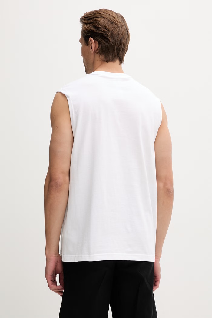 Oblečenie adidas Originals top pánsky bavlnený KE3396 biela