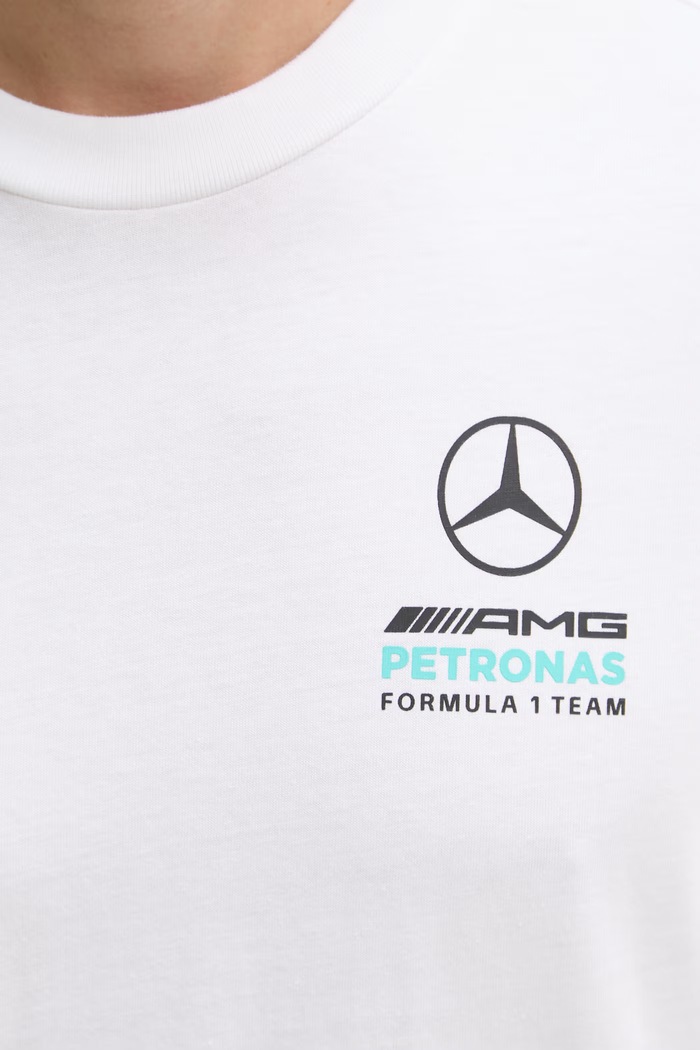 adidas tričko pánske bavlnené x Mercedes KE8162 biela