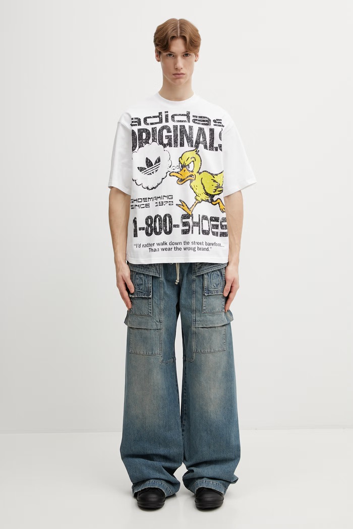 adidas Originals t-shirt bawełniany KG6439 biały