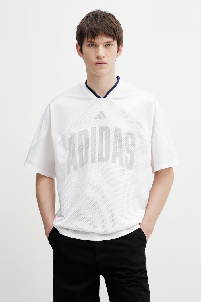 Tričko adidas relaxed biela KS5426.