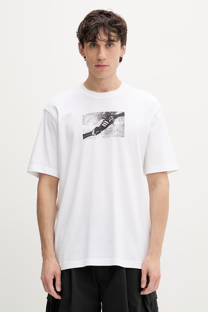 adidas Originals тениска мъжка памучна бял KS7615