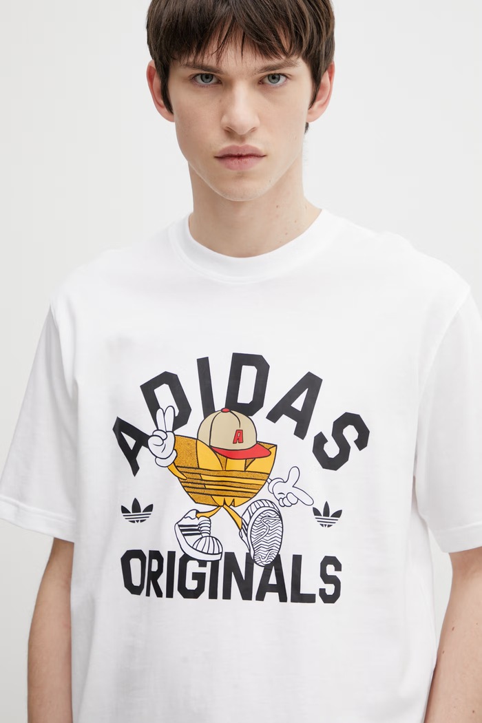 adidas Originals t-shirt bawełniany biały KS7616