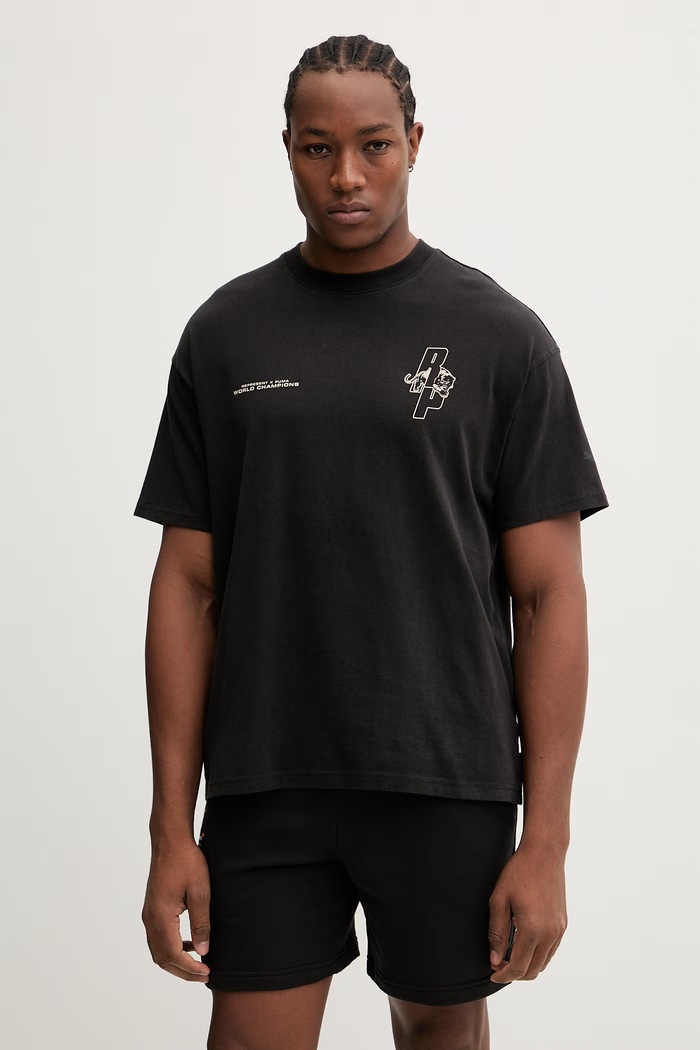 Oblečenie Bavlnené tričko Puma Represent 635798 čierna