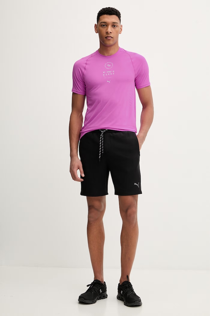 Puma t-shirt γυμναστικής ανδρικό Dryelite HYROX 528567 μωβ SS26