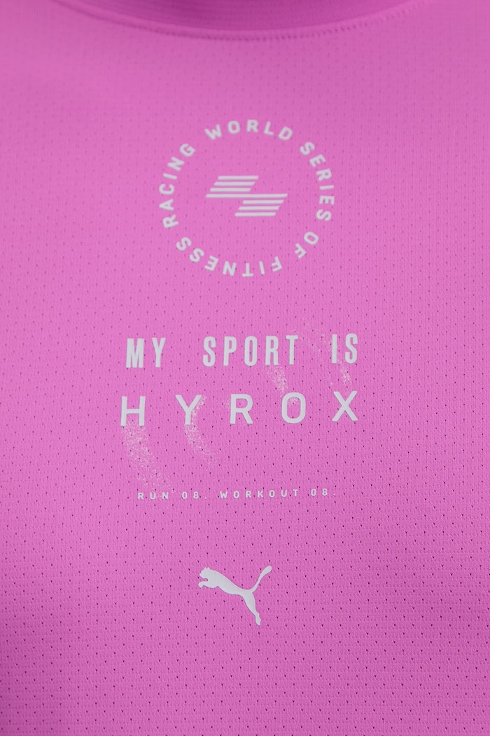 Puma t-shirt γυμναστικής ανδρικό Dryelite HYROX 528567 μωβ