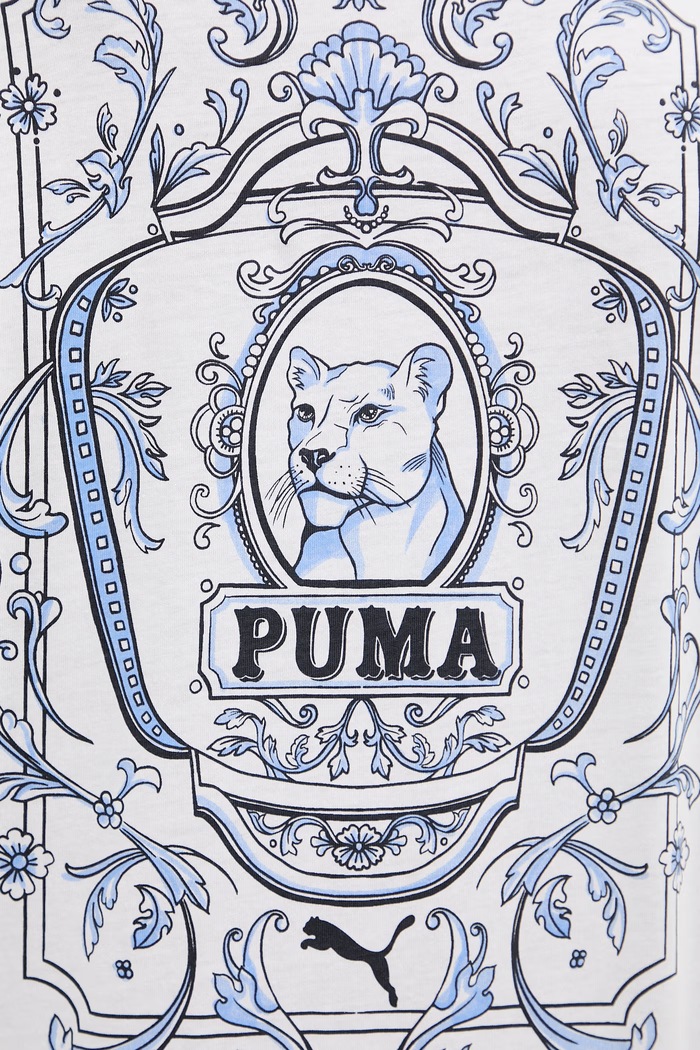 Puma pánske bavlnené tričko GRAPHIC 634437 biela