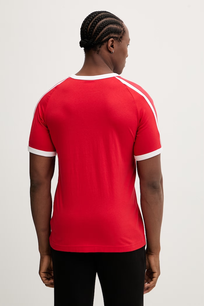 Oblečenie Bavlnené tričko Puma Big Cat Ringer 635242 červená
