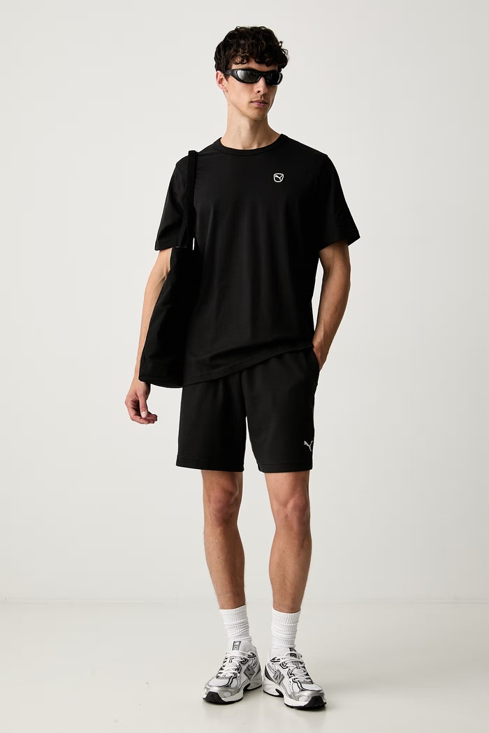 Puma T-shirt męski bawełniany Essential elevated 692054 czarny SS26