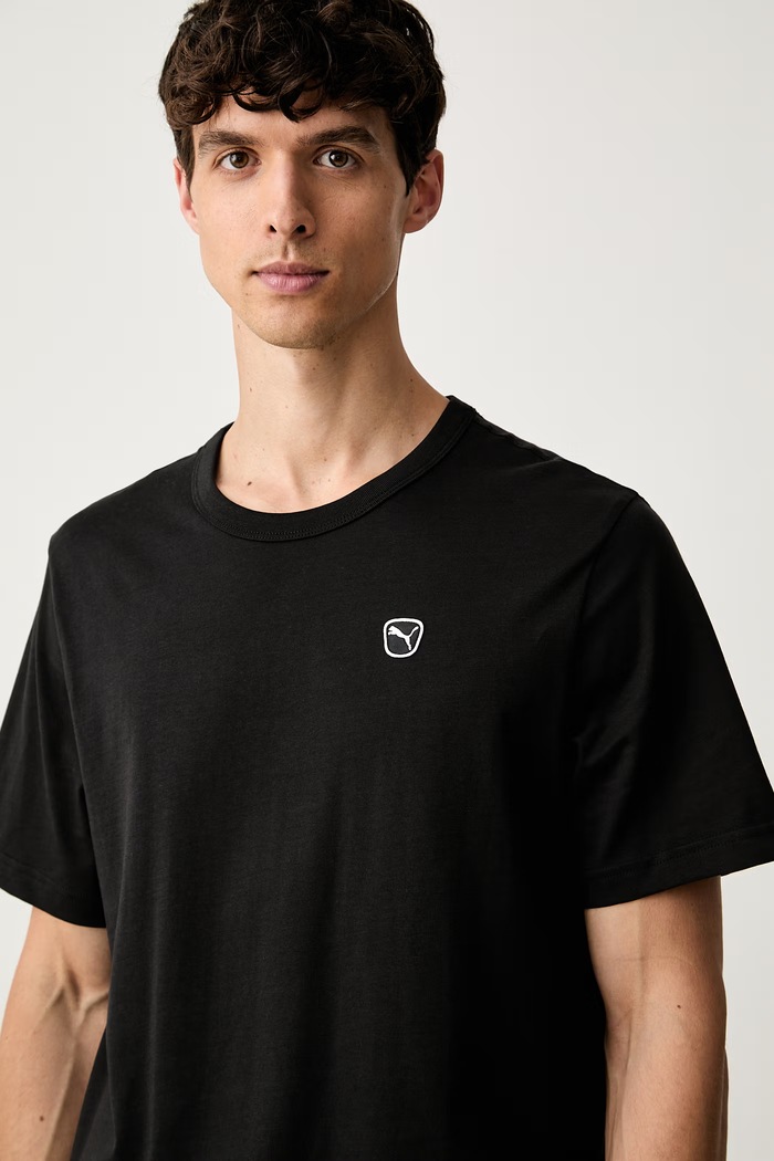 T-shirt męski bawełniany Essential elevated Puma 692054 czarny