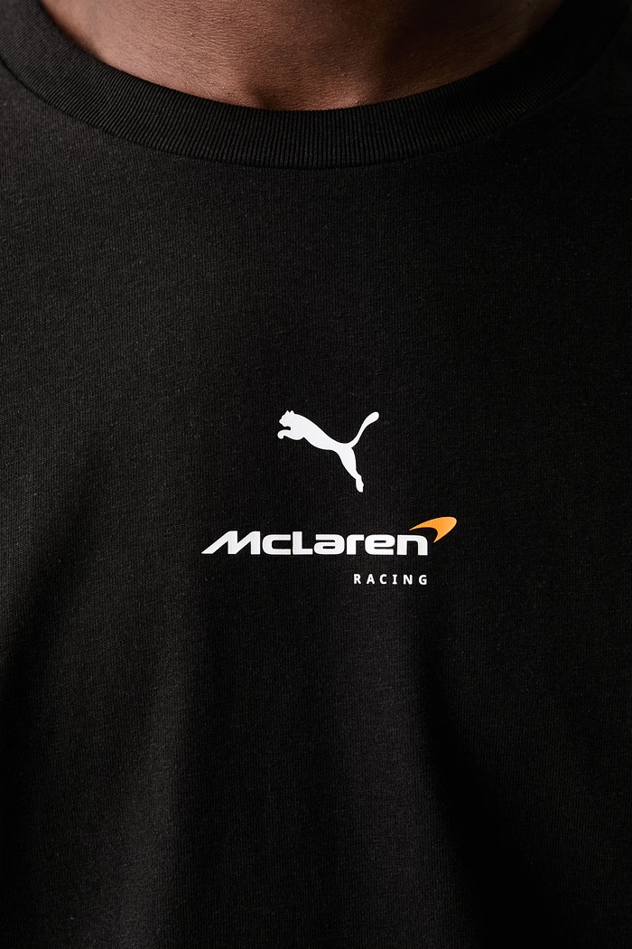 Puma T-shirt męski bawełniany McLaren 637448 czarny