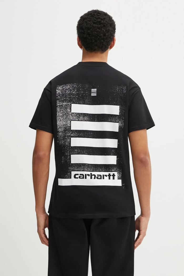 Pamučna majica Carhartt WIP SS Archive Lines T-Shirt relaxed crna I036003.89XX
