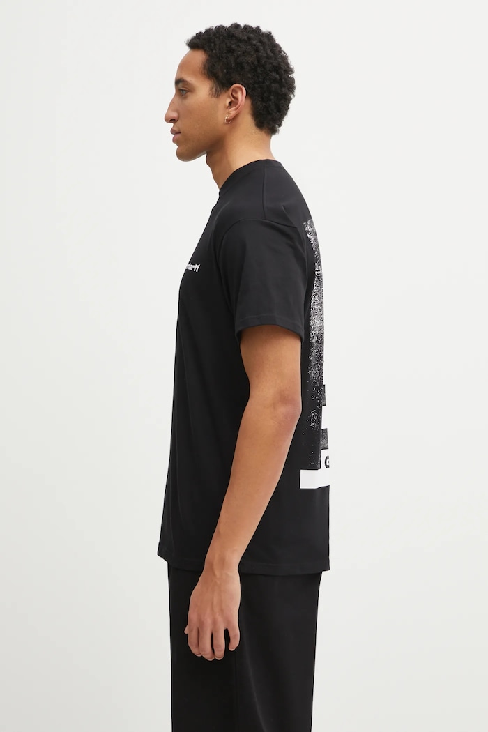 Pamučna majica Carhartt WIP SS Archive Lines T-Shirt I036003.89XX crna SS26
