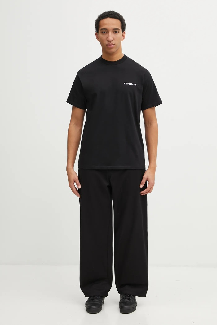 Pamučna majica Carhartt WIP SS Archive Lines T-Shirt I036003.89XX crna