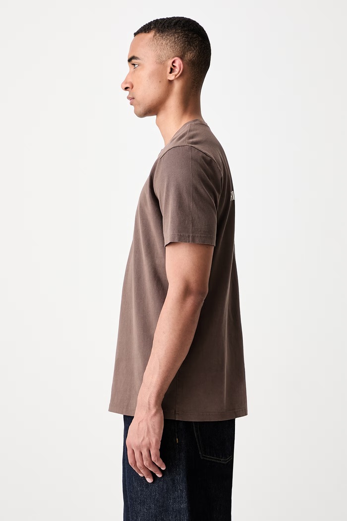 A.P.C. T-shirt bawełniany męski beżowy COHBS.M26465