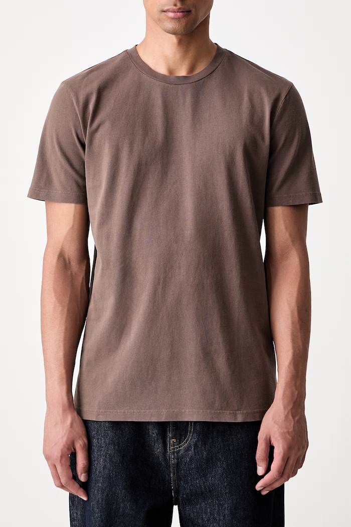 A.P.C. T-shirt bawełniany męski COHBS.M26465 beżowy
