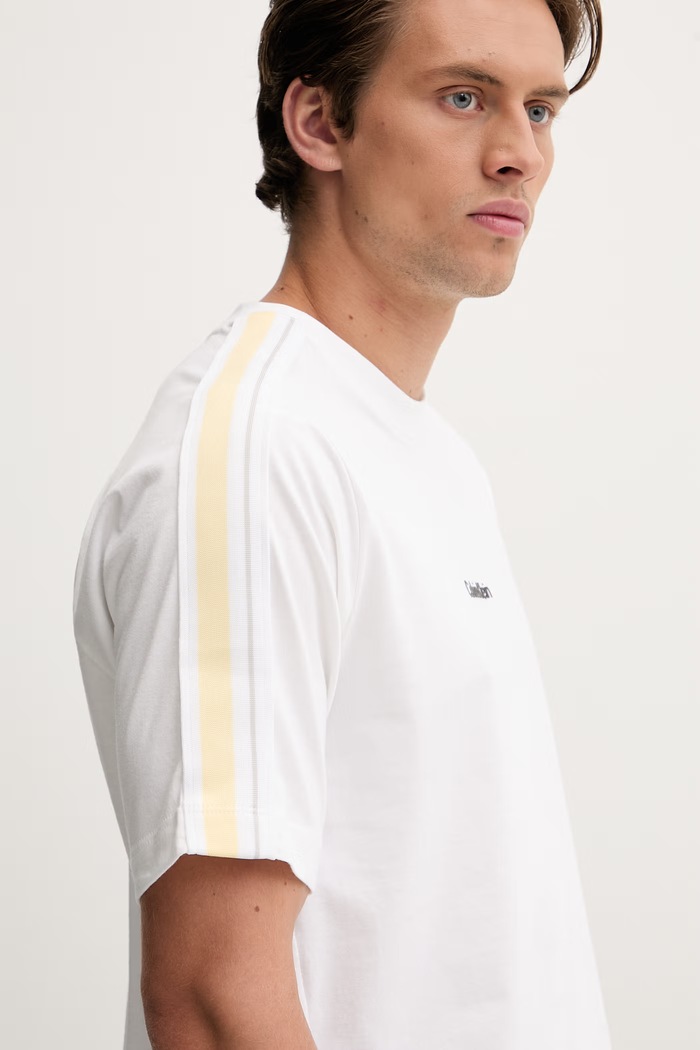 Calvin Klein Performance T-shirt męski z bawełną beżowy LVGMS6K103