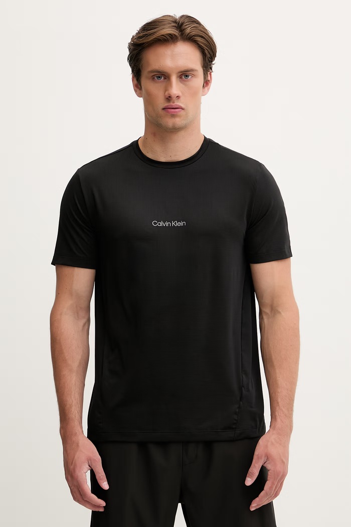 Calvin Klein Performance tréningové tričko pánske čierna LVGMS6K114