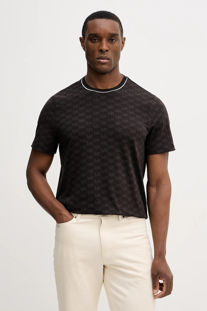 Michael Kors tricou cu modele negru CR652TGK3W