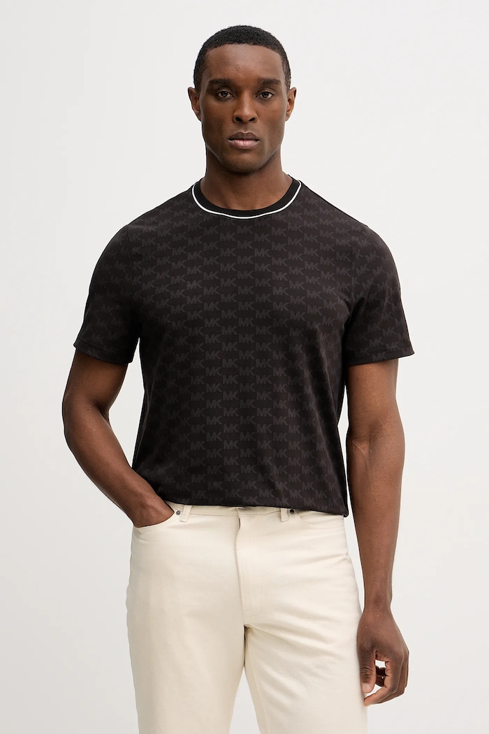 Michael Kors tricou cu modele negru CR652TGK3W