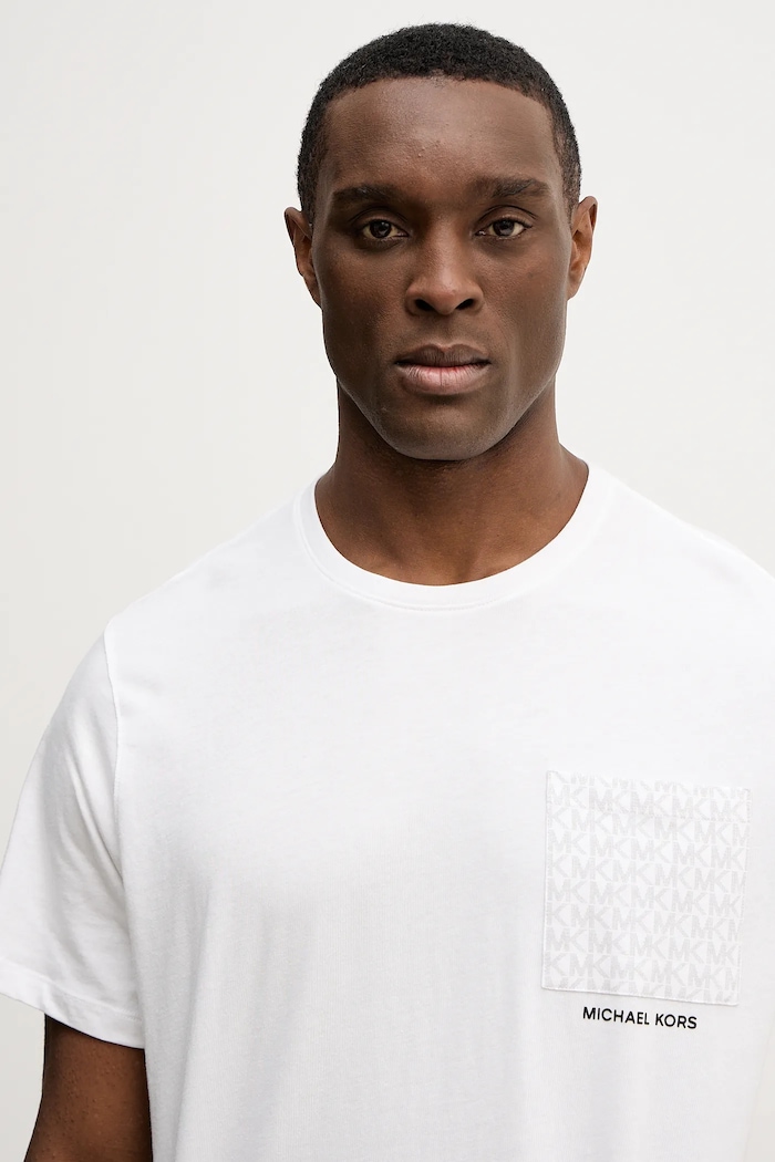 Michael Kors t-shirt bawełniany biały CR652T1FV4