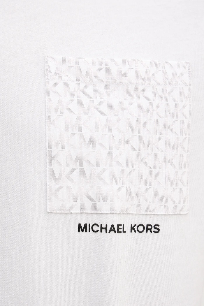 Michael Kors t-shirt bawełniany CR652T1FV4 biały