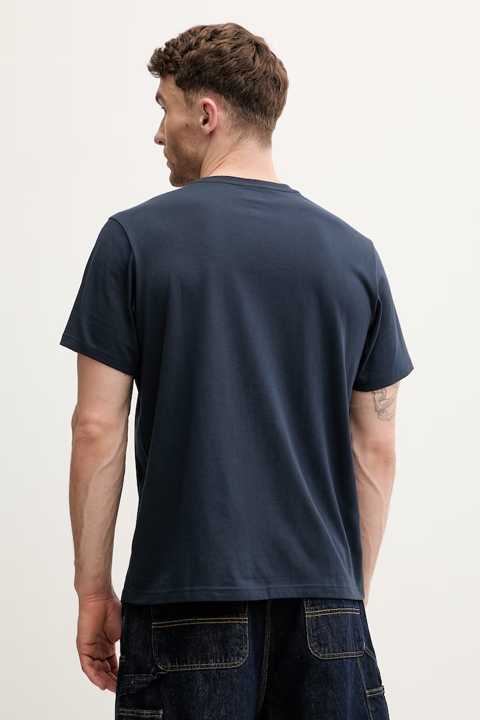 Odzież Helly Hansen t-shirt męski bawełniany CORE 54598.597 granatowy