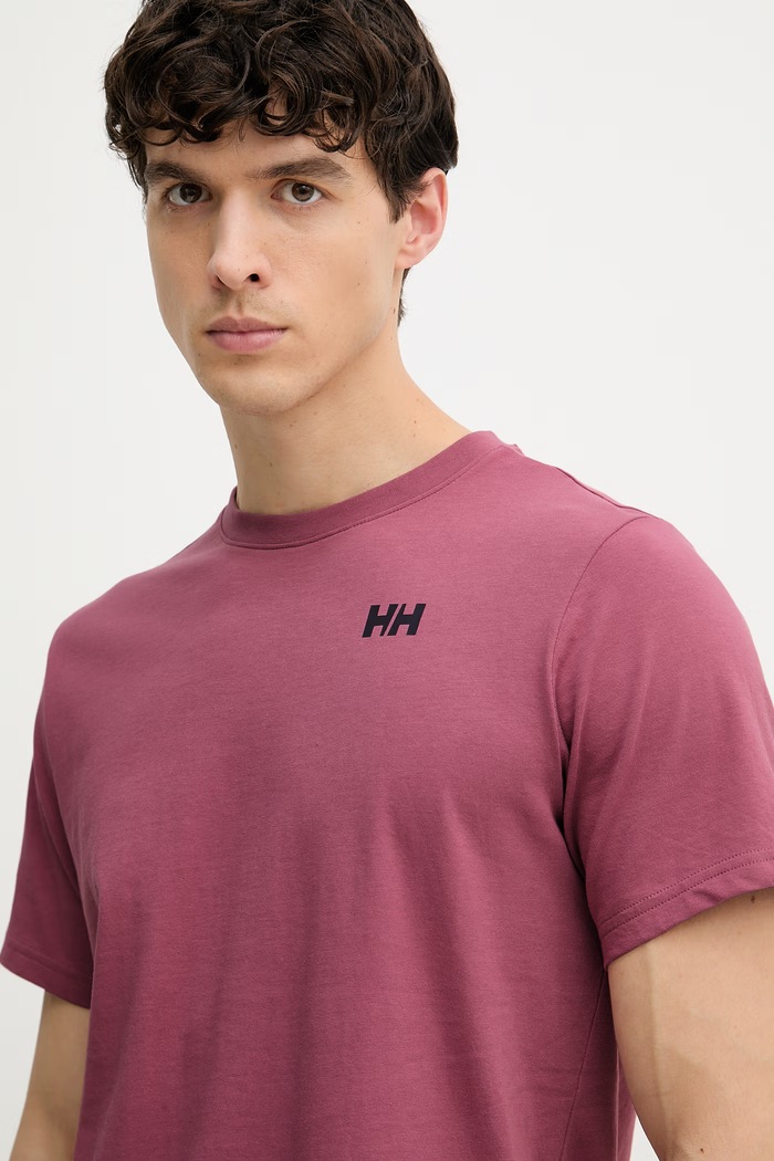 Helly Hansen t-shirt Ανδρικό βαμβακερό MASSIF GRAPHIC ροζ 54600.664