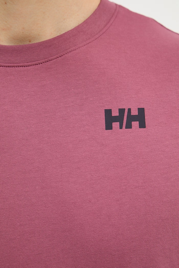 Helly Hansen t-shirt Ανδρικό βαμβακερό MASSIF GRAPHIC 54600.664 ροζ