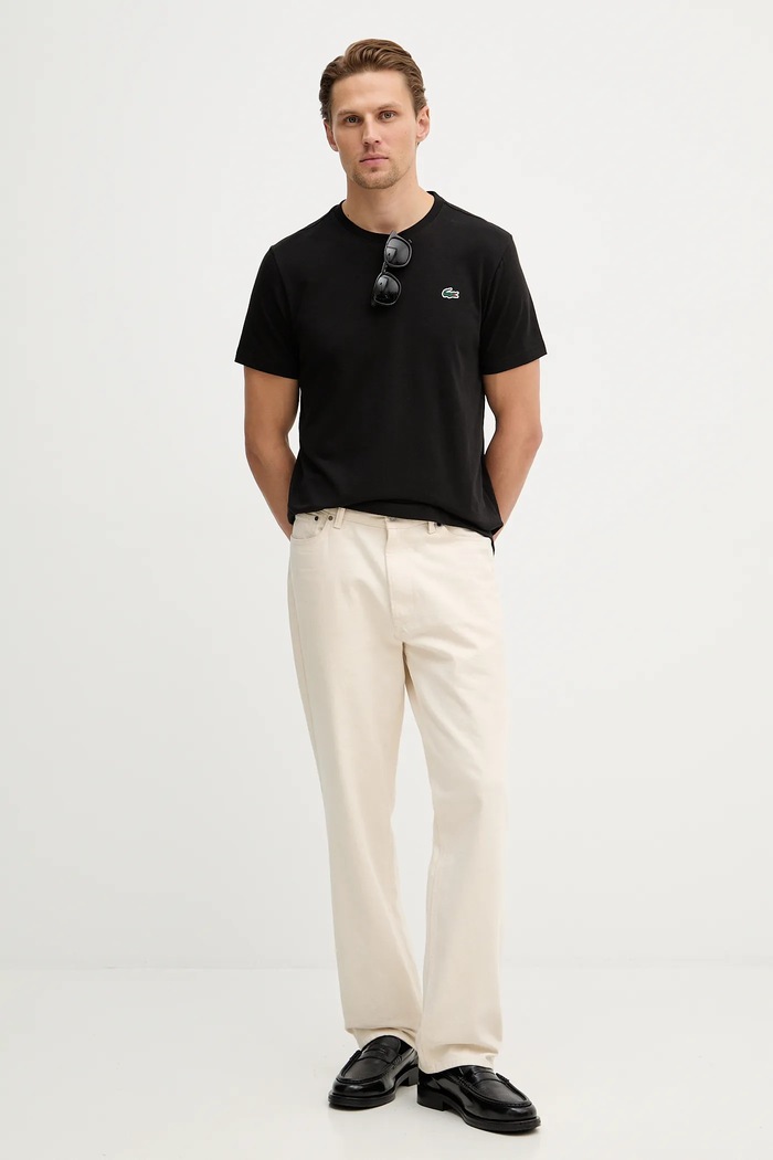 Lacoste férfi T-shirt TH0003 fekete SS26