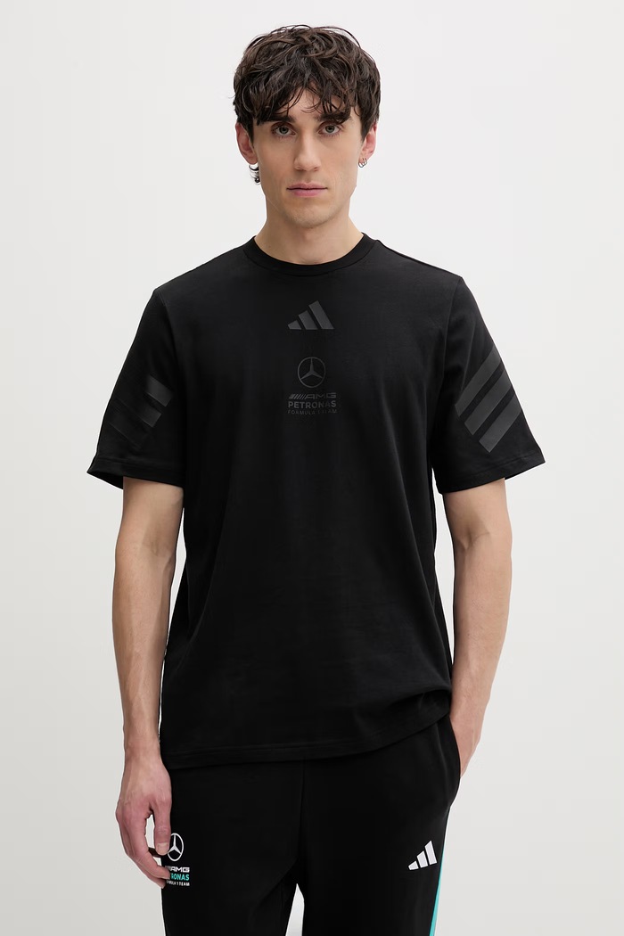 adidas pánske bavlnené tričko x Mercedes čierna KE5958