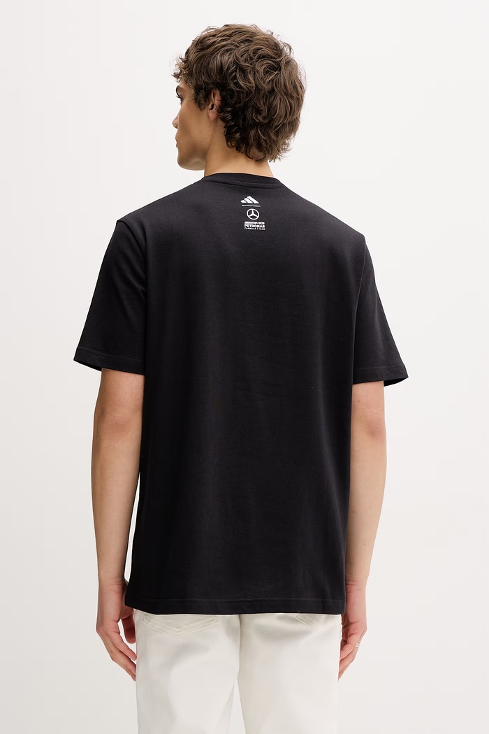 Ρούχα adidas T-shirt ανδρικό βαμβακερό x Mercedes KE7746 μαύρο
