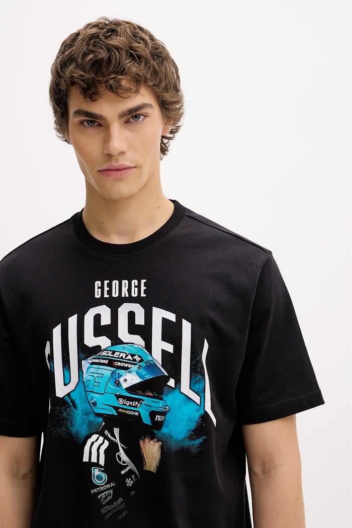 adidas T-shirt ανδρικό βαμβακερό x Mercedes μαύρο KE7746