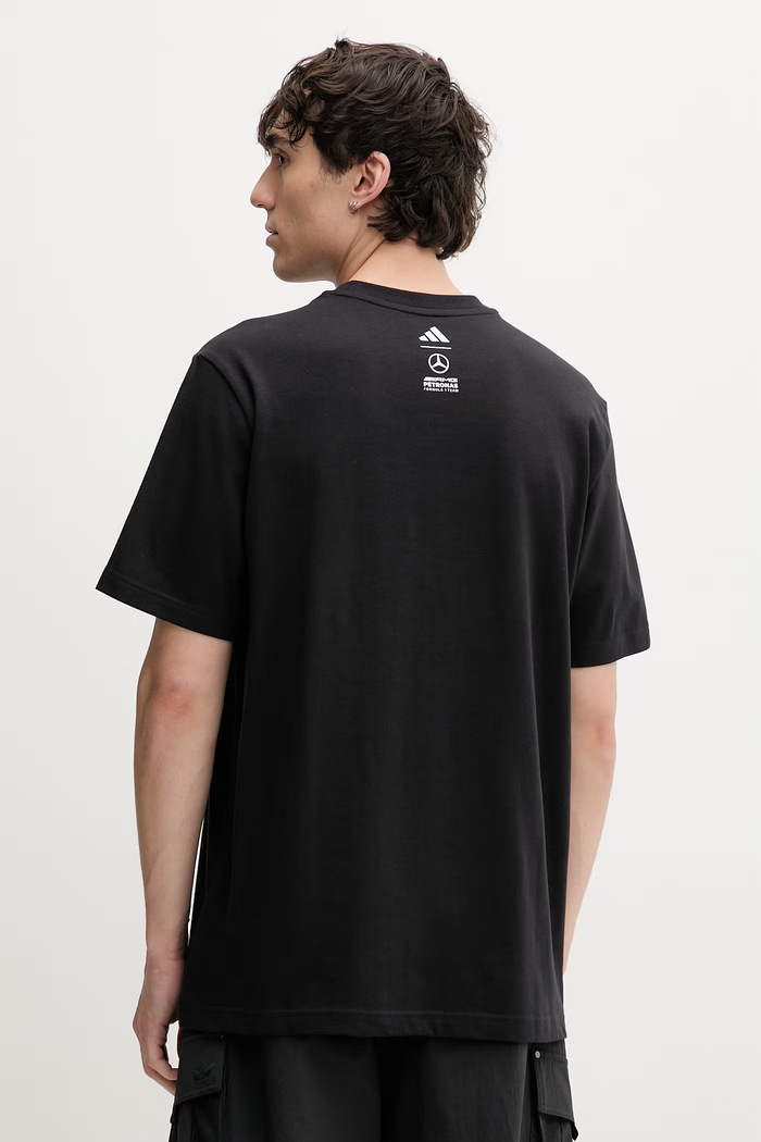 Oblečenie adidas tričko pánske bavlnené x Mercedes KE7751 čierna