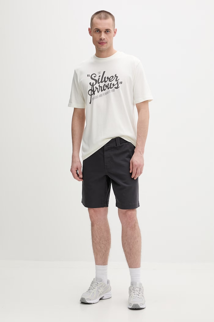 adidas tričko pánske bavlnené x Mercedes KE8289 béžová SS26