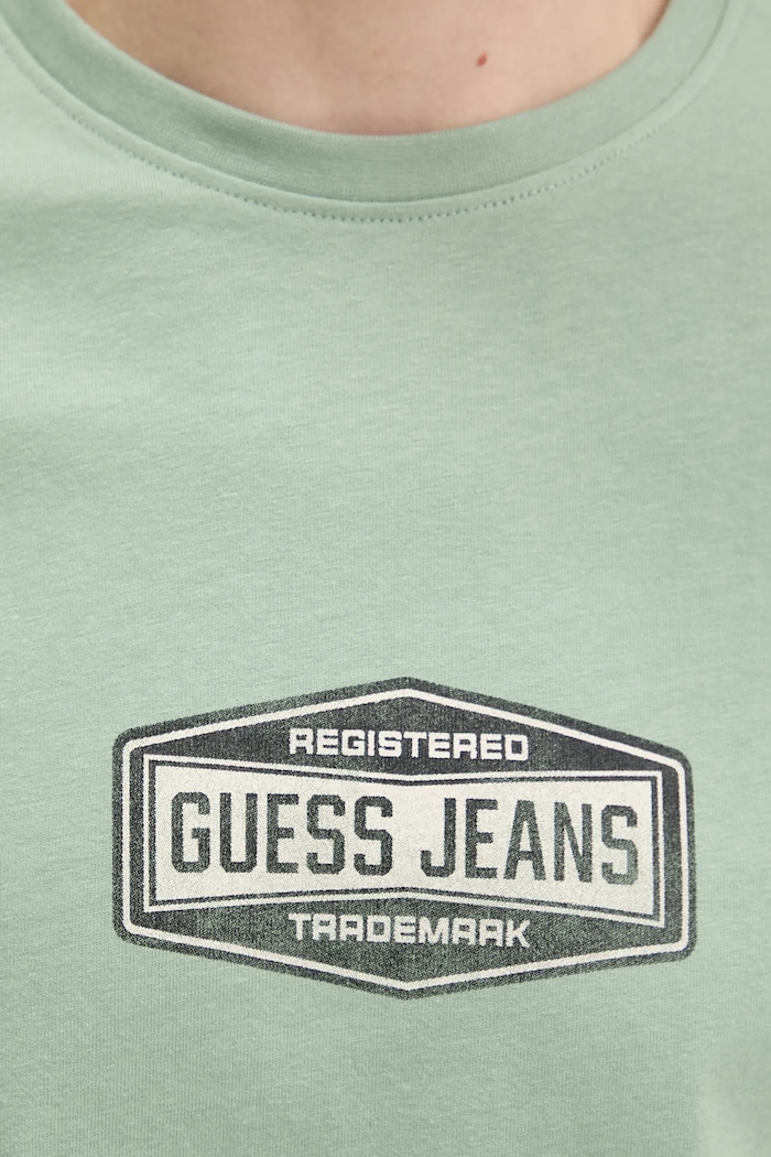 Guess Jeans t-shirt bawełniany M6RI41.K8FQ4 zielony