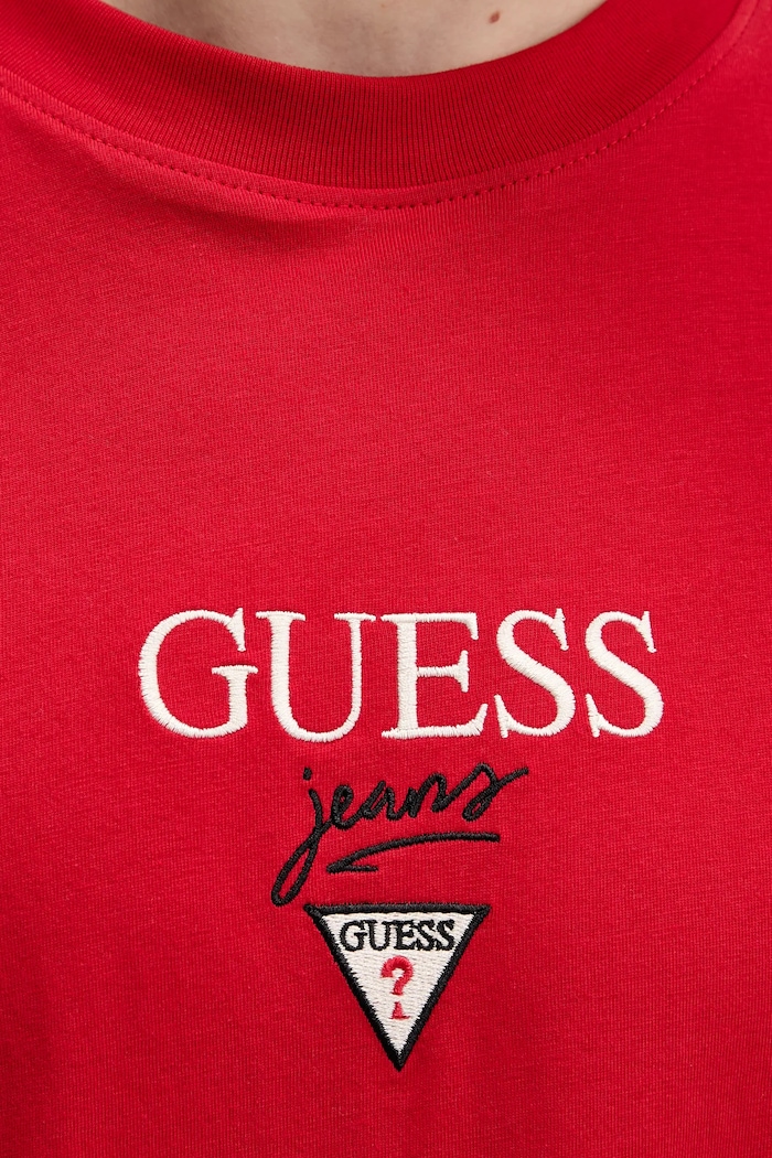 Guess Jeans tricou oversized pentru bărbați din bumbac M6RI45.K8HM0 rosu
