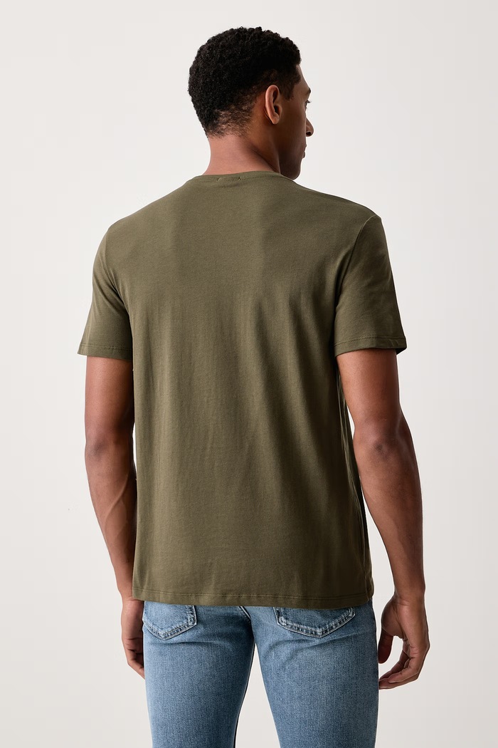 Odzież Calvin Klein T-shirt męski bawełniany LV04LC255G zielony