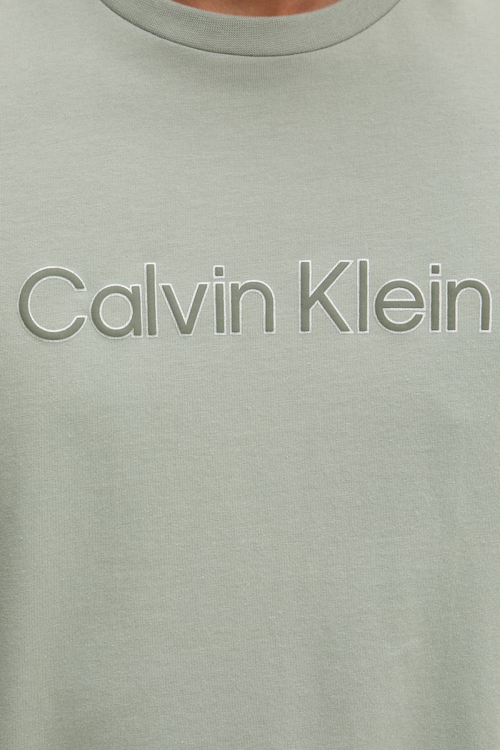 Calvin Klein tričko pánske bavlnené zelená LV04LF809G
