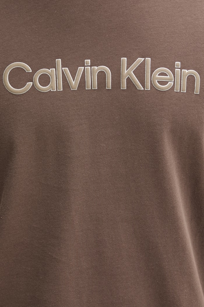 Calvin Klein tričko pánske bavlnené LV04LF809G hnedá