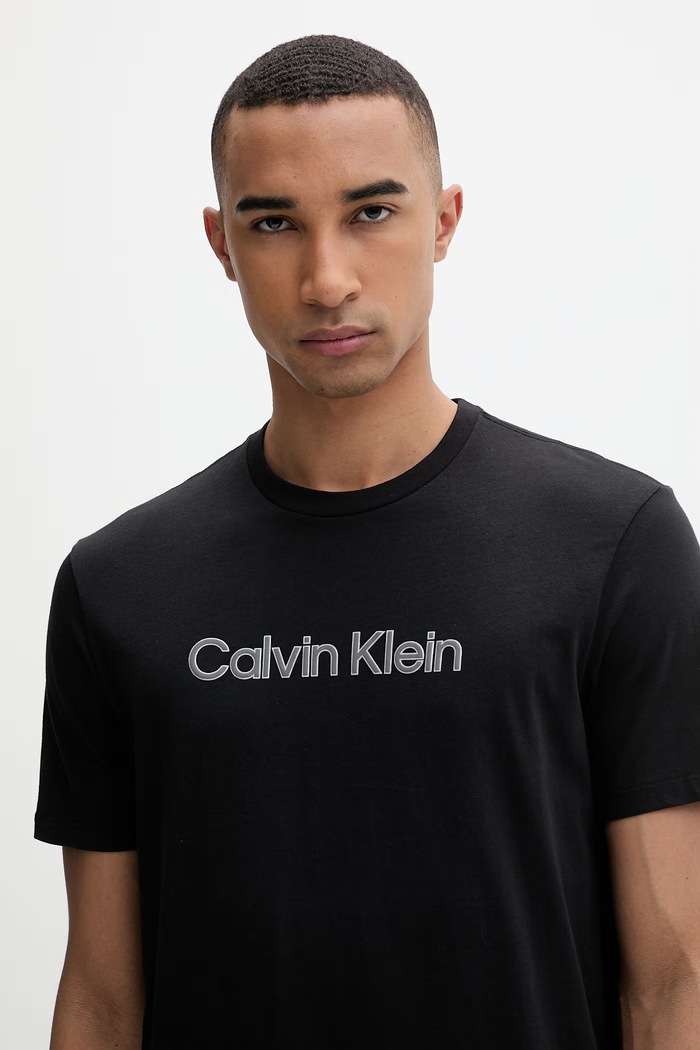 Calvin Klein tričko pánske bavlnené čierna LV04LF809G