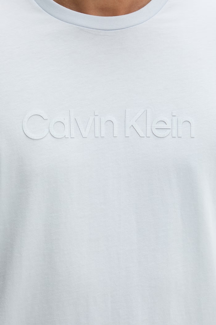 Calvin Klein T-shirt męski bawełniany LV04LF810G niebieski