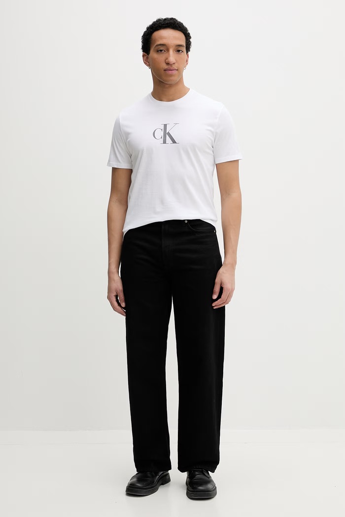 Calvin Klein tričko pánske bavlnené biela LV04RF853G